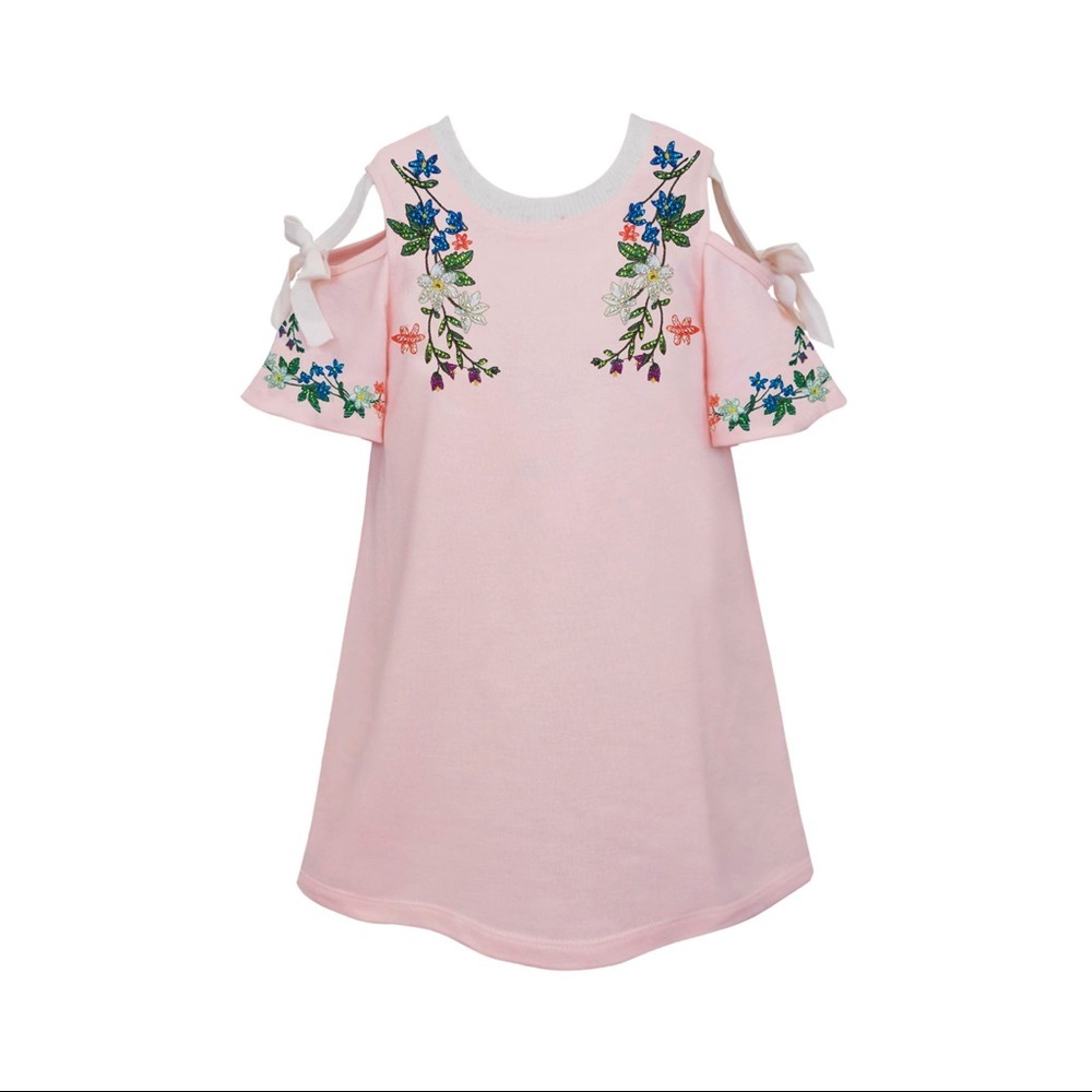 NWT Hannah Banana Bow Detail Cold Shoulder Dress - Picture 1 of 1